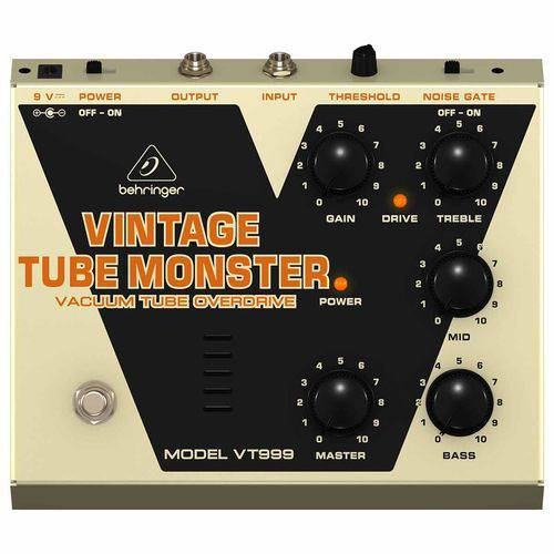 Pedal Overdrive Behringer P/ Guitarra - Vintage Tube Monster VT 999