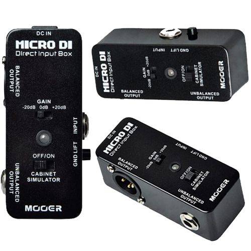 Pedal para Guitarra Direct Imput Box Micro Di MDI1 Mooer