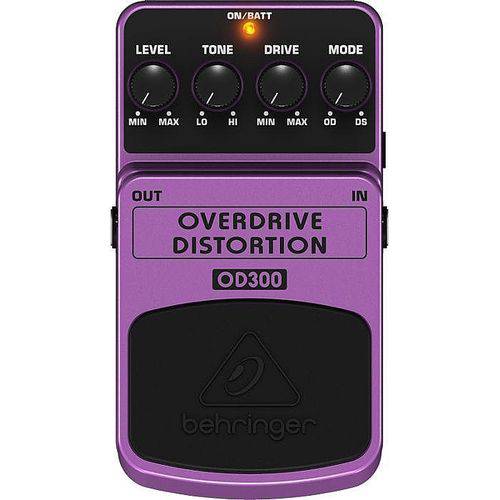 Pedal para Guitarra Overdrive Distortion OD300 - BEHRINGER 284