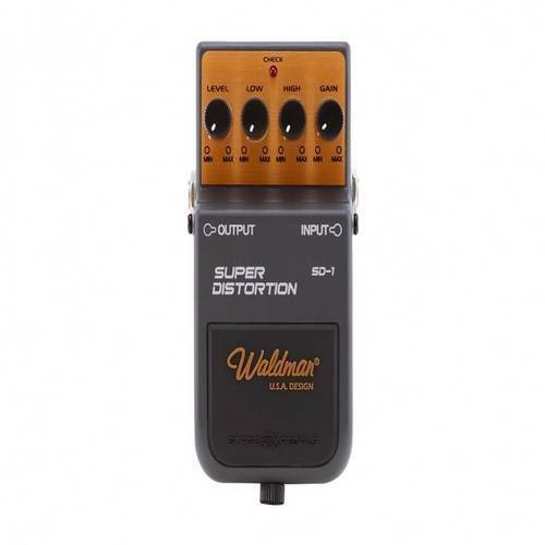 Pedal para Guitarra Waldman Super Distortion Controles Level Low High Gainsd 1-