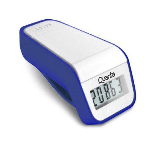 Pedômetro Digital Quanta QTPOD100 - Branco/Azul