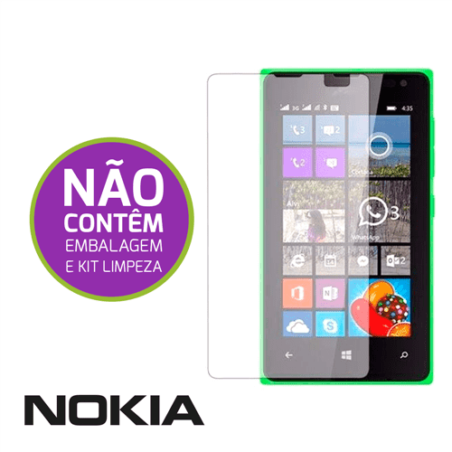 Película de Vidro Temperado Sem Embalagem - Nokia Nokia Lumia N535