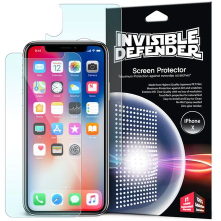 Película Rearth Ringke Invisible Defender IdFull - Pack 2x - para Apple IPhone X