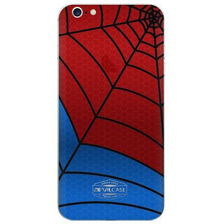 Película Skin DevilCase Homem-Aranha para Apple IPhone 6 Plus-Vermelha e Azul