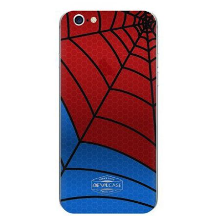 Película Skin DevilCase Homem-Aranha para Apple IPhone 6-Vermelha e Azul