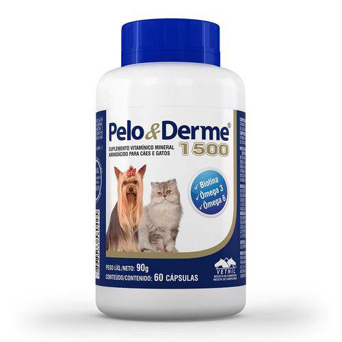 Pelo & Derme 1500 - 60 Cápsulas