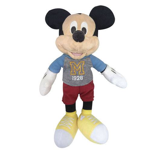 Pelúcia 18 Cm - Disney - Mickey Mouse - Tênis Amarelo - Dtc