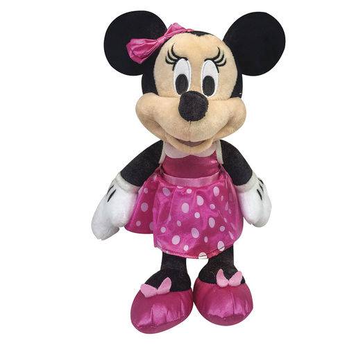 Pelúcia 18 Cm - Disney - Minnie Mouse - Saia de Bolinhas - Dtc