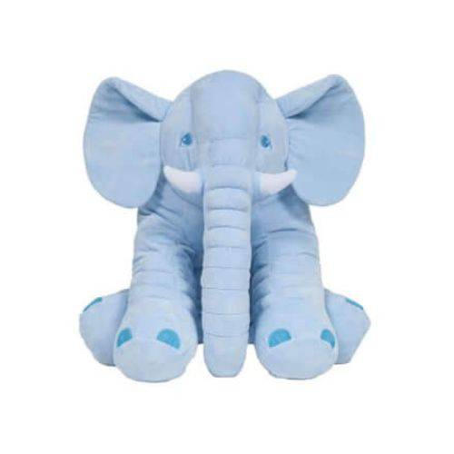 Pelúcia Elefante Azul Gigante - Buba
