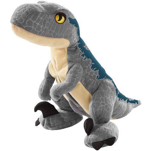 Pelúcia - Jurassic World 2 - Ovo Plush Reversível - Velociraptor Blue - Mattel