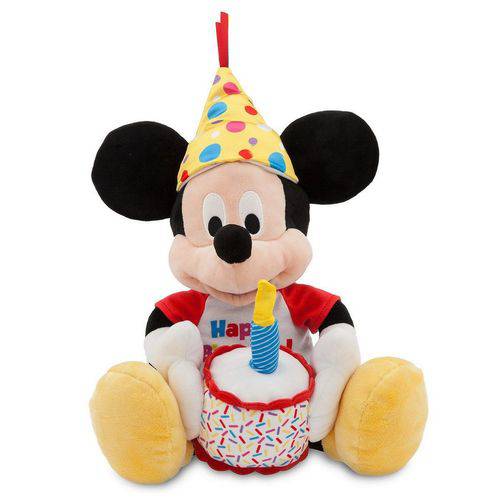 Pelúcia Mickey Musical Happy Birthday Original Disney Store