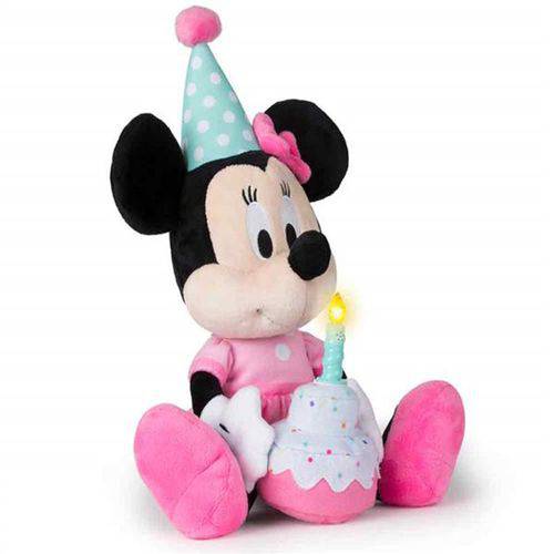 Pelúcia Minnie Happy Birthday Multikids