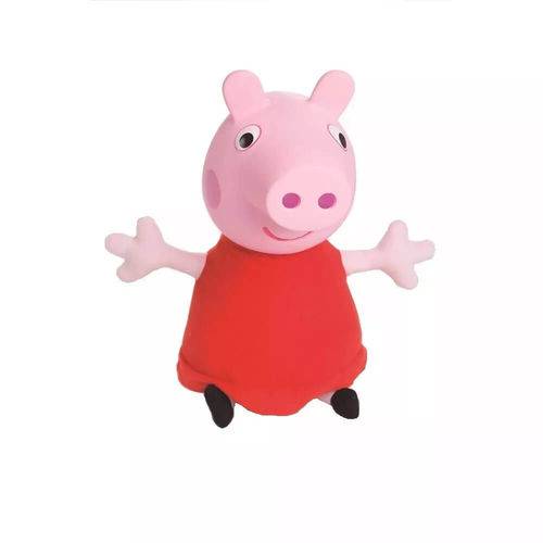 Pelúcia Peppa Pig com Cabeça de Vinil