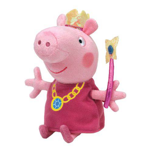 Pelucia Peppa Pig Princesa 50 Cm Ty Dtc