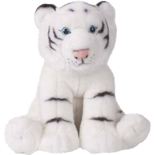 Pelúcia Tigre Branco Sentado - Buba