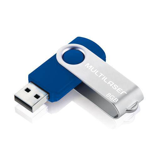 Pen Drive 8GB Twist 2 Azul - Multilaser
