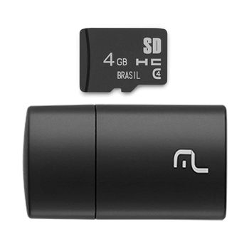 Pen Drive 2 em 1 Classe 4 Micro SD 4GB Multilaser - MC160 MC160