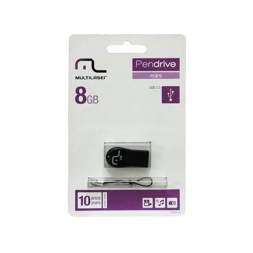 Pen Drive Mini 8 Gb PD770 USB 2.0 Multilaser