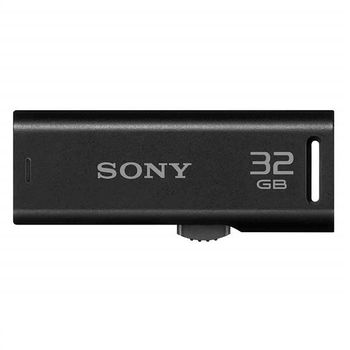 Pen Drive Retrátil Plug & Play 32Gb Preto Sony - USM32GR USM32GR