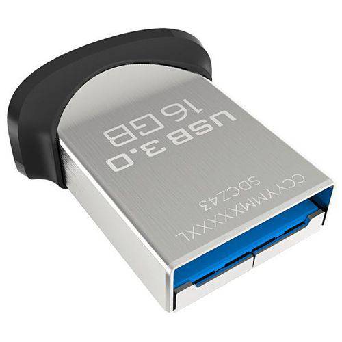 Pendrive Sandisk Ultra Fit Sdcz430-016g-g46 USB 3.1 de 16gb - Preto