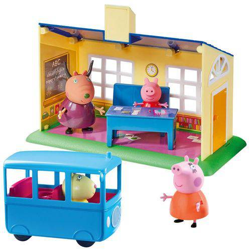 Peppa Pig Escolinha e Ônibus Escolar Dtc 4858