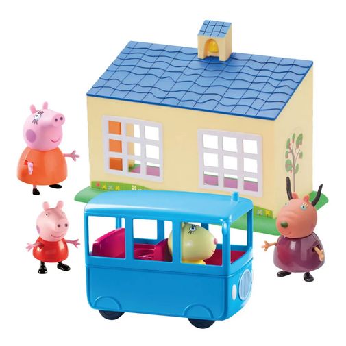Peppa Pig - Escolinha e Ônibus Escolar - DTC