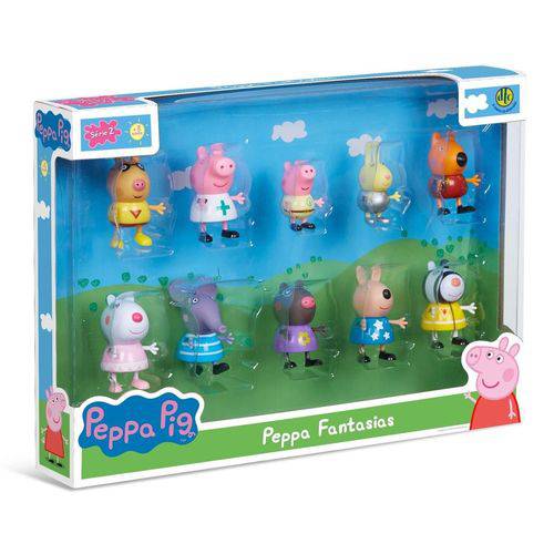 Peppa Pig Fantasias Conjunto com 10 Figuras Articuladas Dtc