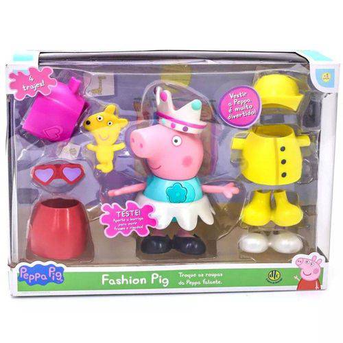 Peppa Pig - Fashion Pig - Fala e Troca de Roupa - 4704 DTC