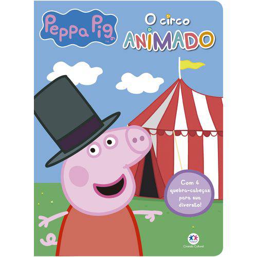 Peppa Pig - o Circo Animado - com 4 Quebra-cabeças para Sua Diversão!