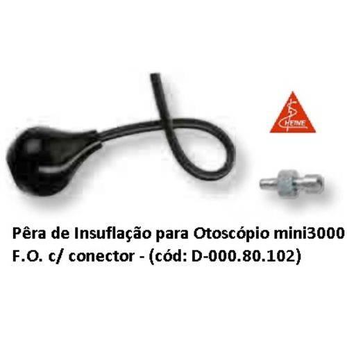 Pêra de Insuflação para Otoscópio Mini3000 F.o. com Conector - Heine - Código: D-000.80.102