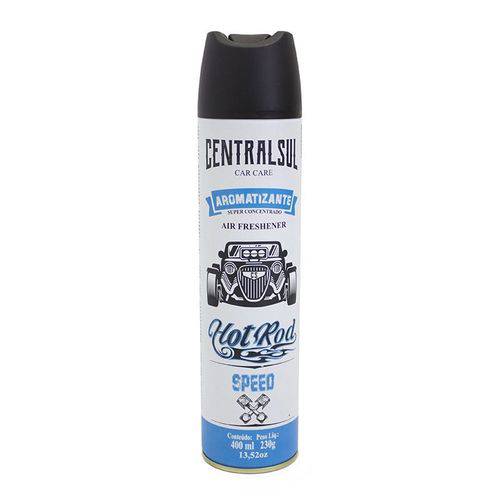 Perfume Aromatizante Spray Centralsul Hot Rod Speed 400ml para Veiculo e Ambientes
