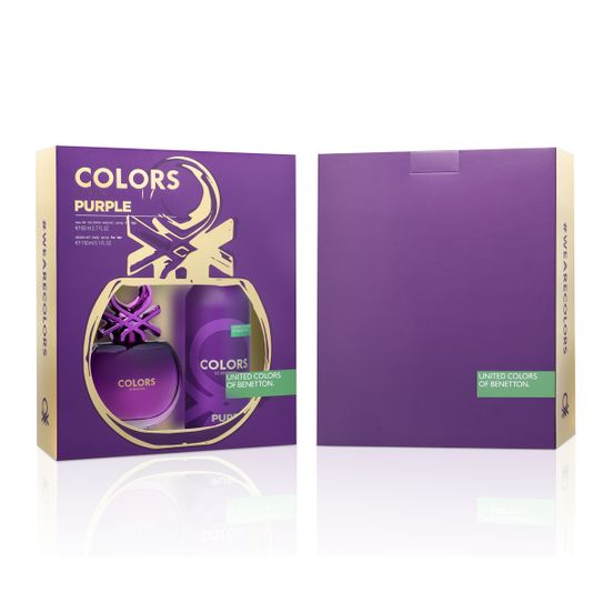 Perfume Benetton Colors Purple Feminino 80ml + Desodorante 150ml