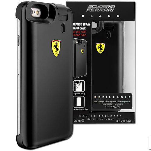 Perfume Ferrari Black 25ml Cover com Capa para Iphone 6