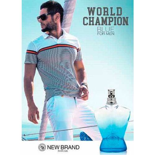 Perfume World Champion Blue Masculino Eau de Toilette 100ml | New Brand
