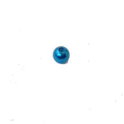 Perola Abs 8mm Furo Passante Azul Royal 1.000 Peças
