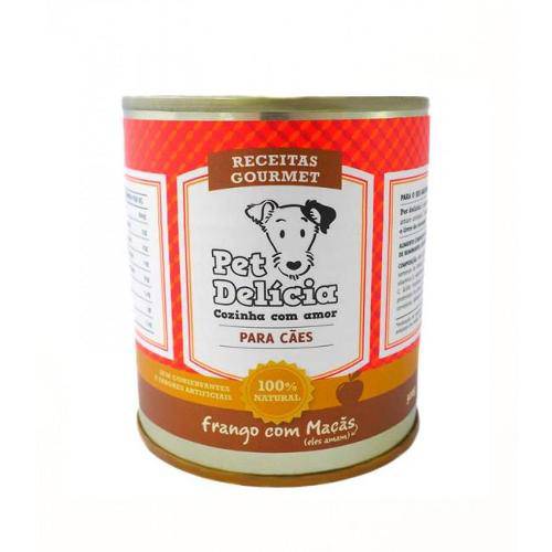 Pet Delícia Frango com Maçãs - Alimentação Natural para Cães