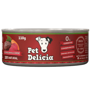 Pet Delícia para Cães - Caçarolinha de Carne 110g