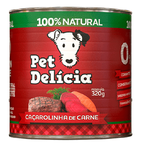 Pet Delícia para Cães - Caçarolinha de Carne - Lata