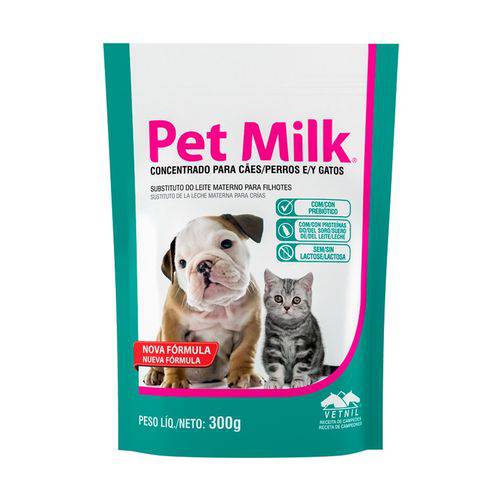 Pet Milk Substituto do Leite Materno Vetnil para Cães e Gatos Filhotes