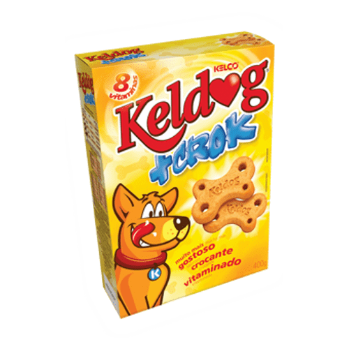 Petisco Kelco Keldog + Crok Biscoito para Cães 400g