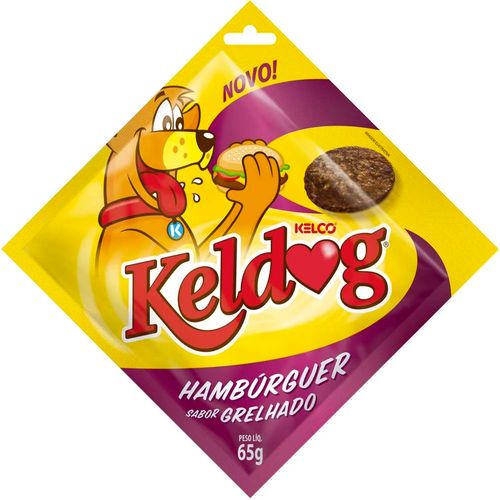 Petisco Kelco Keldog Hambúrguer Grelhado para Cães 65g