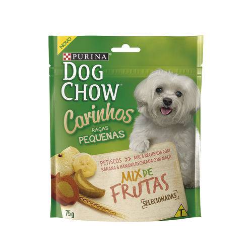 Petisco Nestlé Purina Dog Chow Carinhos Mix de Frutas para Raças Pequenas - 75 G