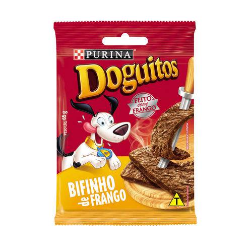 Petisco Nestlé Purina Doguitos Bifinho de Frango - 65 Gr