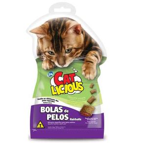 Petisco Total Cat Licious Bolas de Pelos Hair Balls 40 G