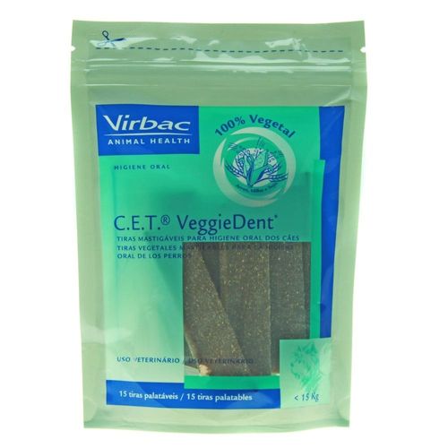 Petisco Virbac C.E.T VeggieDent para Cães de Até 15kg 15 Unidades