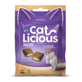 Petiscos Cat Licious Hairball Snack 40g