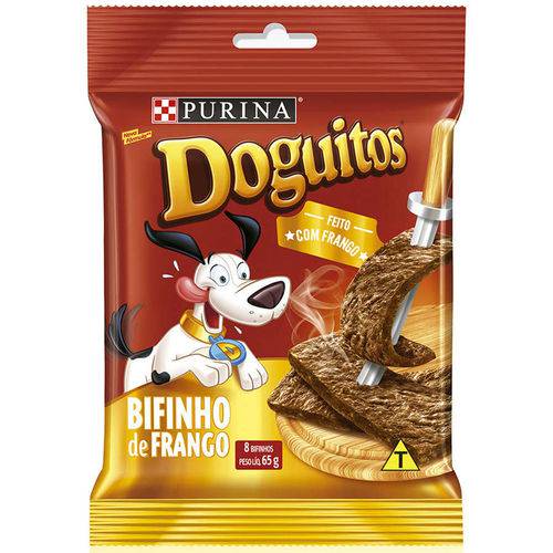 Petiscos Nestlé Purina Doguitos Bifinho de Frango 65g