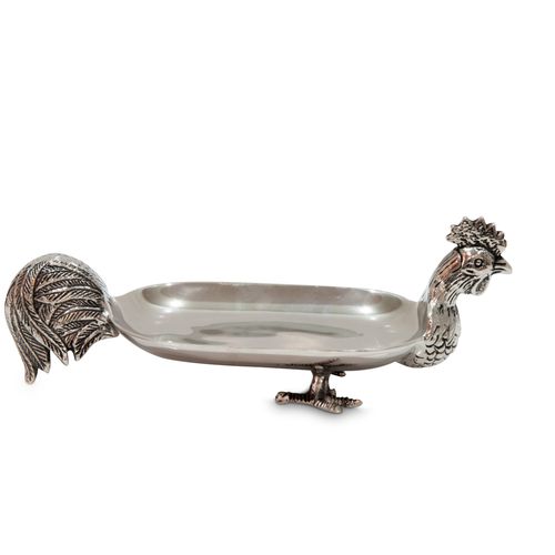 Petisqueira Longuete Metal Rooster