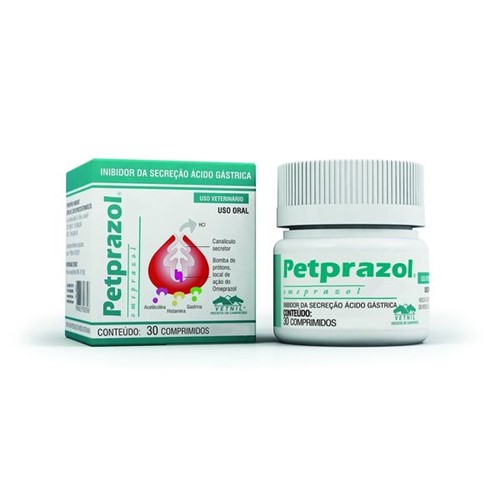 Petprazol 10mg - 30 Comprimidos
