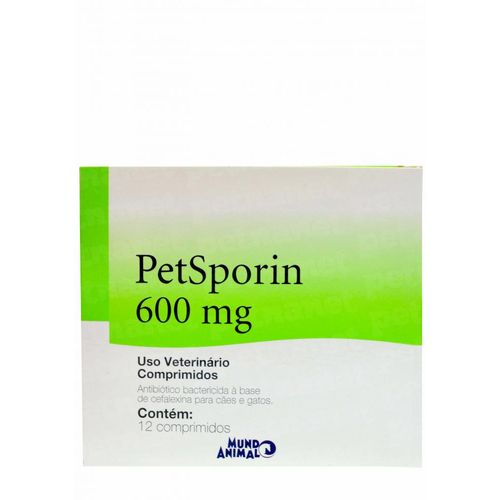 Petsporin 600mg – 12 Comprimidos _ Mundo Animal 600mg